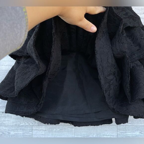 LANVIN for H&M Ruffle lace circle Skirt size 2 - Picture 9 of 13
